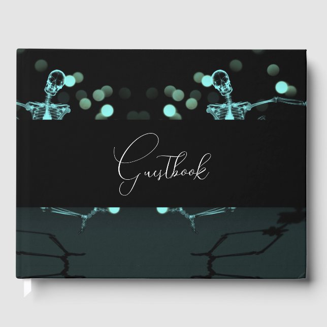 Dancing Celebration X-Ray Skeleton Gästebuch (Vorderseite)