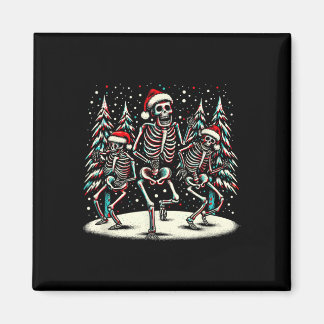 Dancing Christmas Skeletons - Vintage Halloween Co Magnet