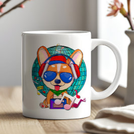 Dancing Corgi Kawaii Niedlich Kaffeetasse