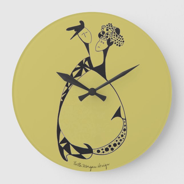 Dancing Couple Clock Große Wanduhr (Vorderseite)