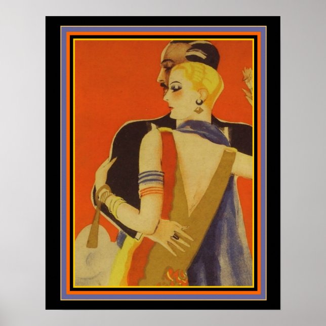 Dancing Couple Deko Print 16 x 20 (Vorne)