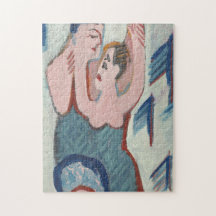 Dancing Couple Modern Art Puzzle