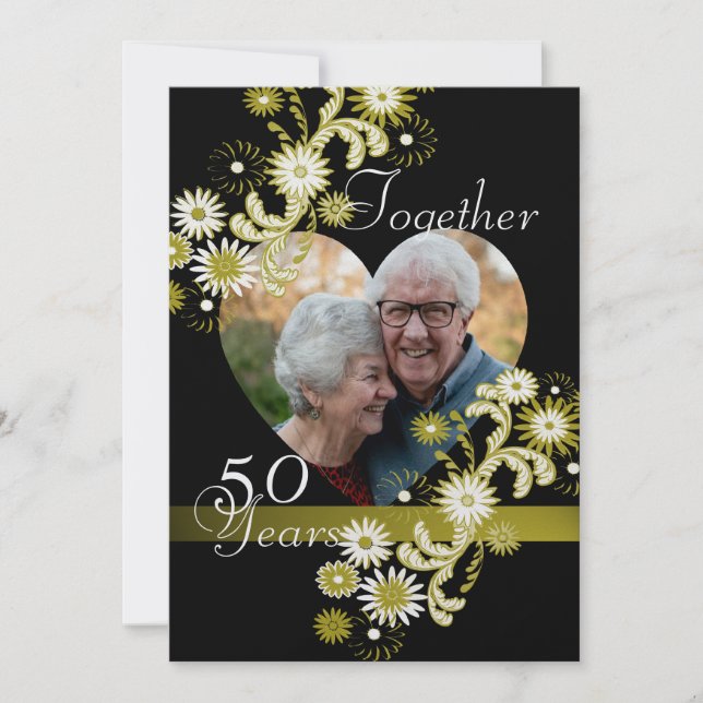 Dancing Daisies/ 50 Jahre Einladung (Vorderseite)