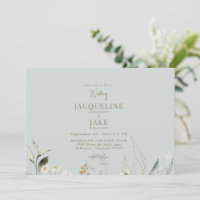 Dancing Daisies Light Sage Wedding