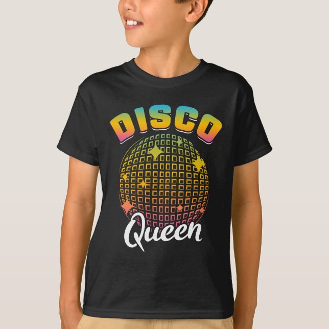 Dancing Disco Queen 70s 80s 90s Music T-Shirt (Vorderseite)