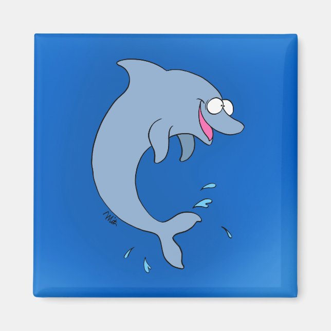Dancing Dolphin Magnet (Vorne)