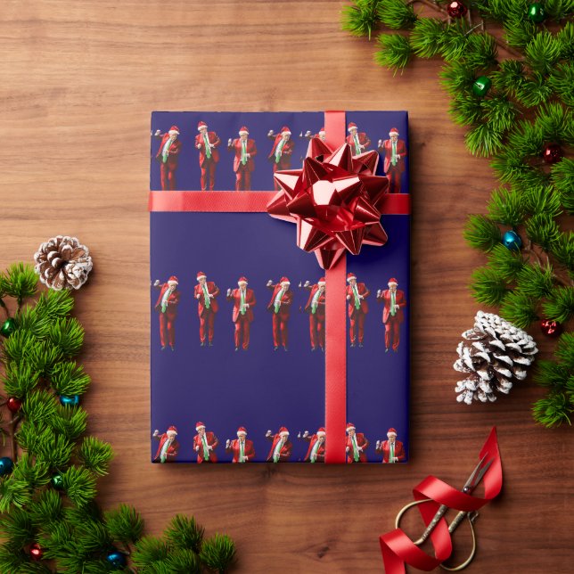 Dancing Donald Trump WeihnachtsMAGA Geschenkpapier (Feiertagsgeschenk)