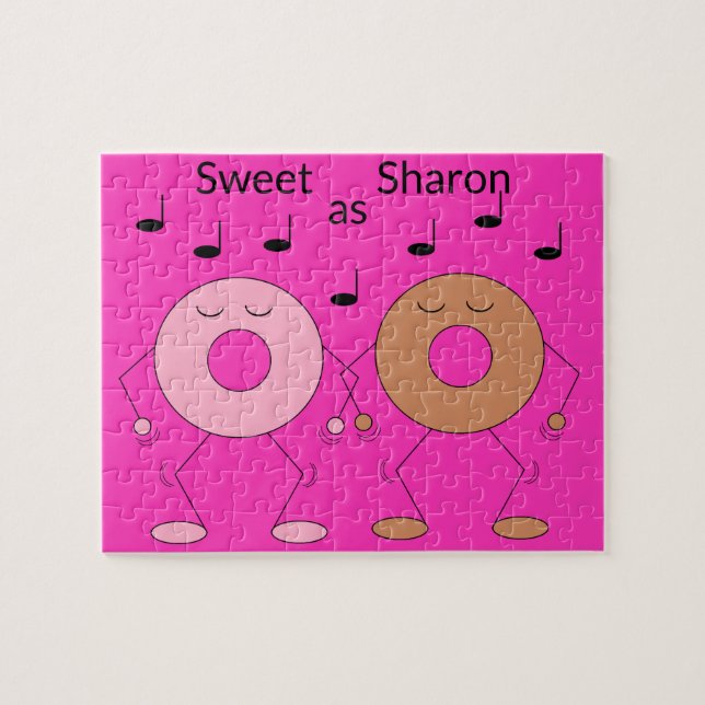 Dancing Donuts Fuchsia (Horizontal)