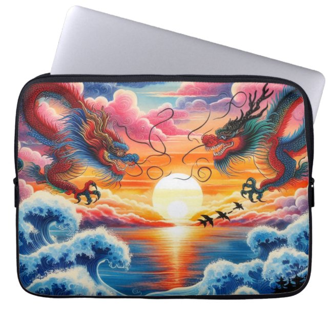 Dancing Dragon Tablet Protection Laptopschutzhülle (Vorderseite)