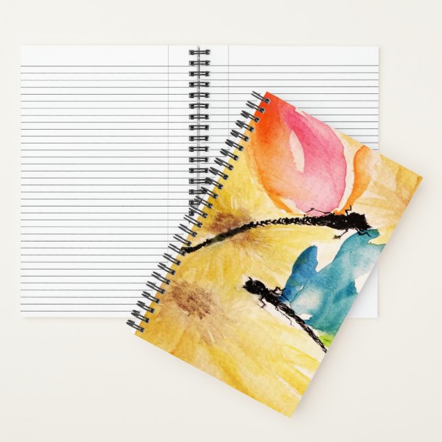 Dancing Dragonflies Spiral Notebook Notizbuch (Innen)