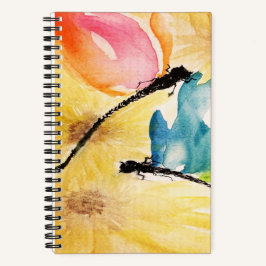 Dancing Dragonflies Spiral Notebook Notizbuch