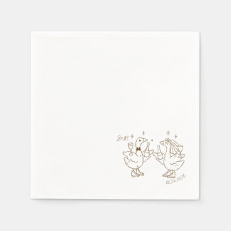 Dancing Duck Napkin Serviette