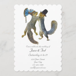 Dancing Eichhörnchen Hochzeit Einladung