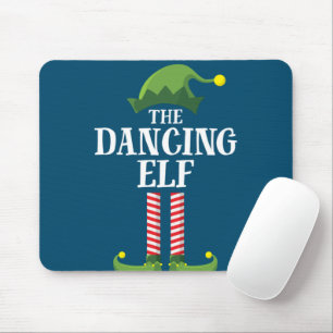Dancing Elf Matching Family Group Weihnachts-Party Mousepad