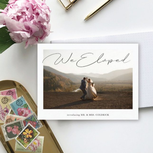 Dancing Elopement Foto Hochzeit Ankündigung (Von Creator hochgeladen)