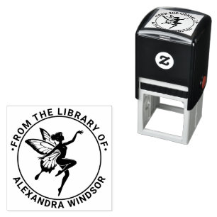 Dancing Fairy Butterfly Wings Library Name Permastempel