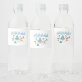 Dancing Forest Animes Weihnachten Wasserfarbe