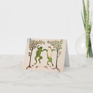 Dancing Frods Note Card Karte