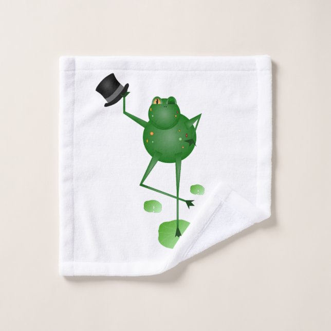 Dancing Frog Wash Tuch (Waschlappen)