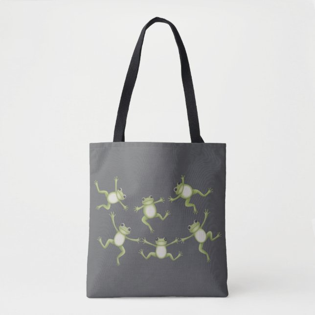 Dancing Frogs Cute Amphibian Nature Lover Gift  Tasche (Vorderseite)