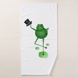 Dancing Frosch Badehandtuch