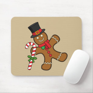Dancing Gingerbread Man Mousepad