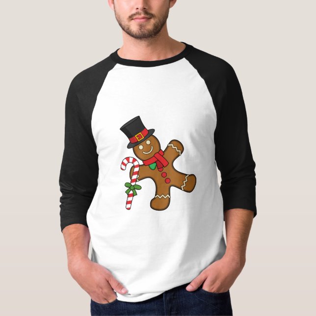 Dancing Gingerbread Man T-Shirt (Vorderseite)