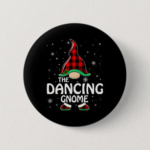 Dancing Gnome Buffalo Kariert Matching Family Chri Button