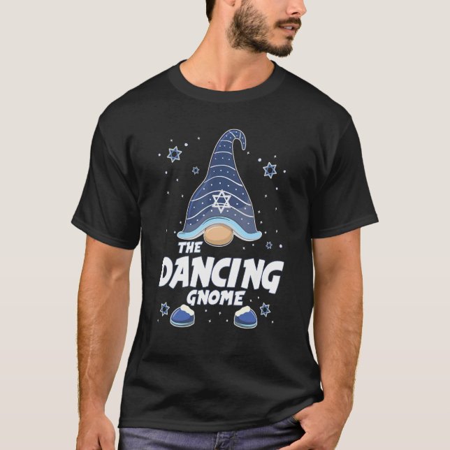 Dancing Gnome  Hanukkah Family Matching for men wo T-Shirt (Vorderseite)