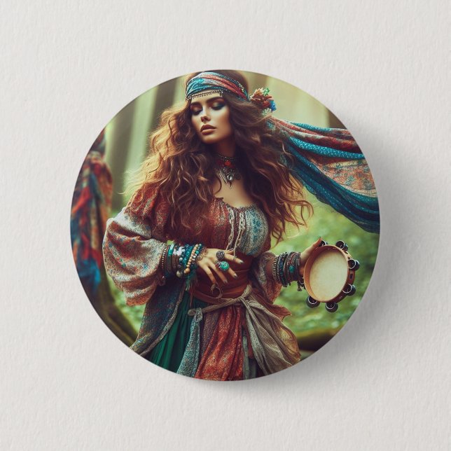 DANCING GYPSI BUTTON (Vorderseite)