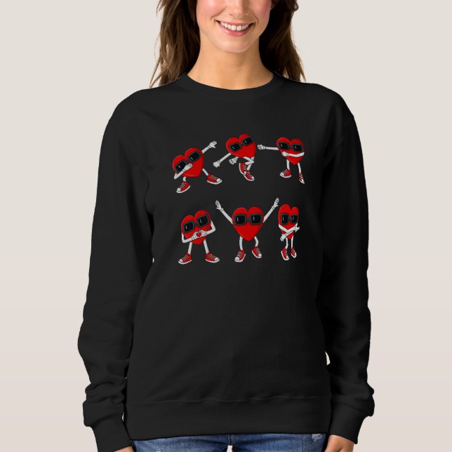 Dancing Hearts Dance Challenge Valentinstag Boys Sweatshirt (Vorderseite)