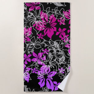 Dancing Hibiskus Hawaiian Violet Blend Strandtuch