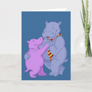 Dancing Hippo Tango Card Karte
