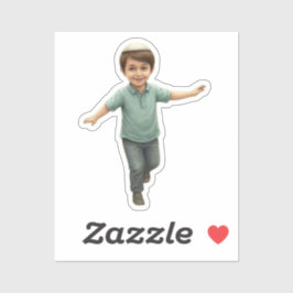 Dancing Jewish Boy – Joyful & Lively Design Aufkleber