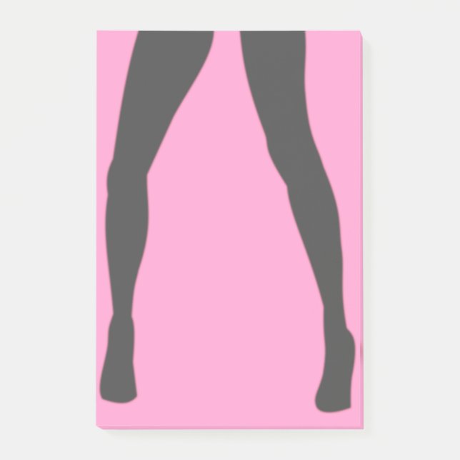 Dancing Lady Post-it® Notes Pink oder Farbe auswäh Post-it Klebezettel (Vorderseite)