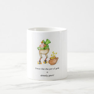 Dancing Leprechaun Kaffeetasse