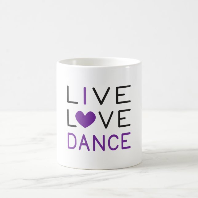 Dancing Live Liebe Dance Queen Dancer Gift Idee Kaffeetasse (Mittel)