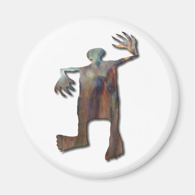 Dancing Man Kupfer Magnet (Vorne)