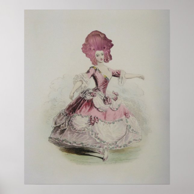 Dancing Marie Antoinette 24x20"- (Größen-Optionen) Poster (Vorne)