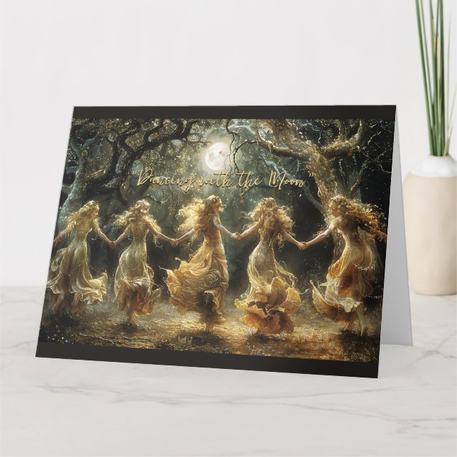 Dancing Moon Goddess Carte pour notes (Devant)