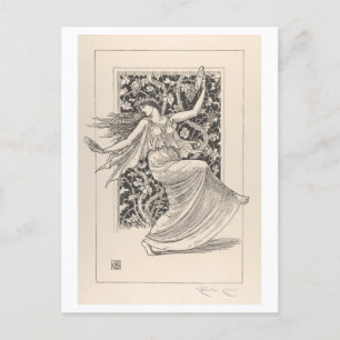 Dancing Nymph von Walter Crane Postkarte