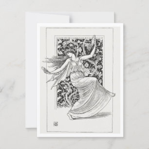 Dancing Nymph Walter Crane Art Postkarte