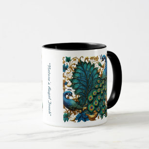 "Dancing Peacock Elegance" Tasse