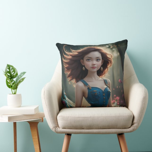 Dancing Princess Foto Throw Kissen (Stuhl )