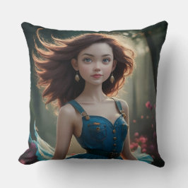 Dancing Princess Foto Throw Kissen