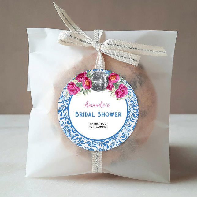 Dancing Queen Mamma Mia Disco Brautparty Runder Aufkleber (Von Creator hochgeladen)