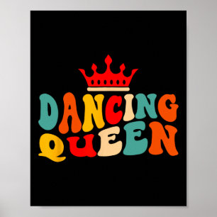 Dancing Queen Retro 70er Disco Themed 70er Jahre L Poster