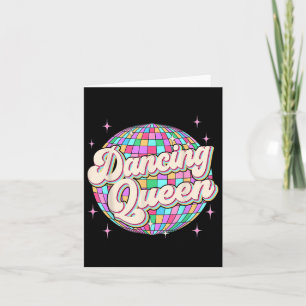 Dancing Queen Shirt Tanzen 70er 80er Damen Männer Karte