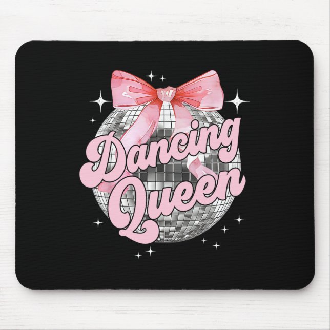 Dancing Queen Shirt Tanzen 70er 80er Women Girl Mousepad (Vorne)