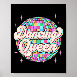 Dancing Queen Shirt Vintag Dancing 70er Kinder Gir Poster